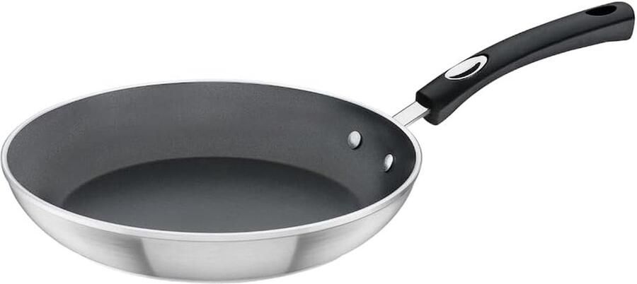 Koekenpan met steel Eten Bereiden Antiaanbaklaag 20 cm Donkergrijs
