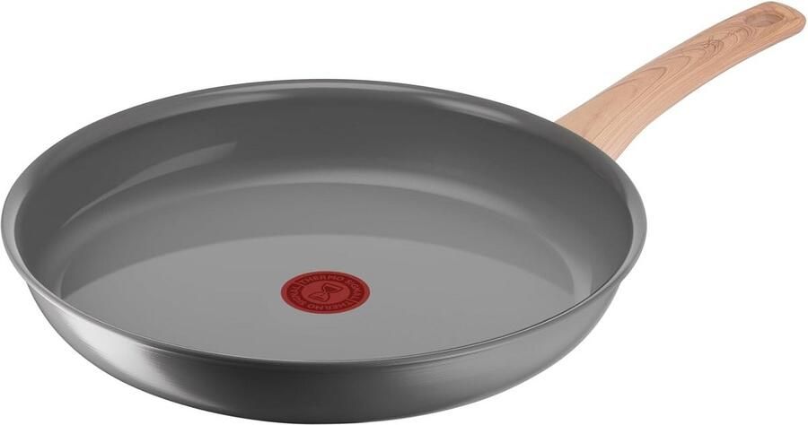 Koekenpan met steel Gezond Koken Keramische antiaanbaklaag 30 cm Zwart