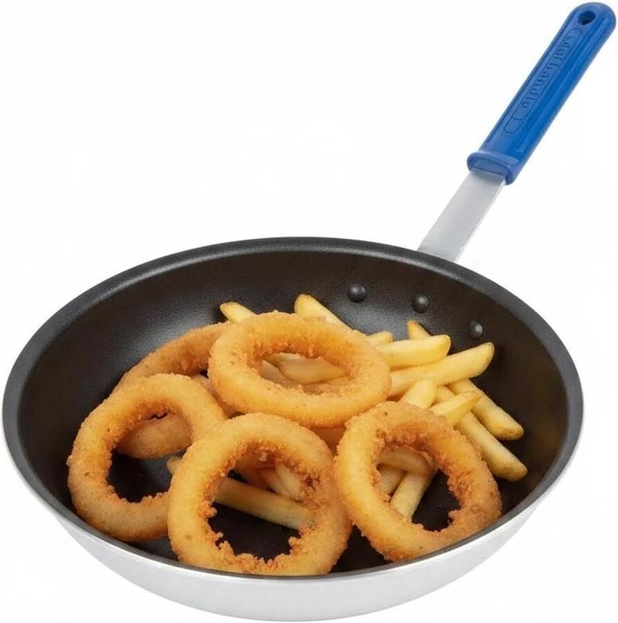 Koekenpan met steel Koekepan anti-aanbak Lekker koken Keramische coating 26 cm diameter Zilverkleurig