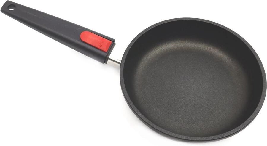 Koekenpan met steel Koken en bakken Afneembare steel 20 cm Zwart
