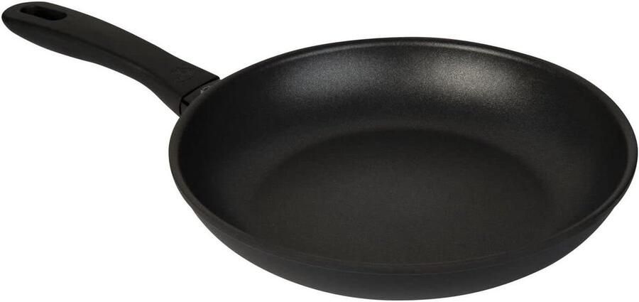 Koekenpan met steel Koken en bakken Inductiegeschikt Ø 28 cm Zwart