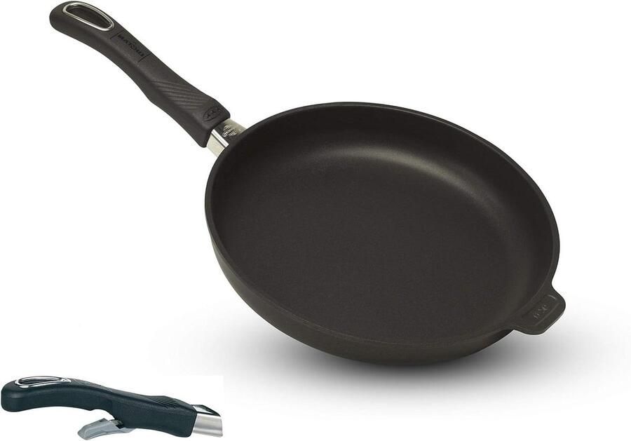 Anti-aanbakbraadpan met afneembare handgreep geschikt voor inductie 26 cm