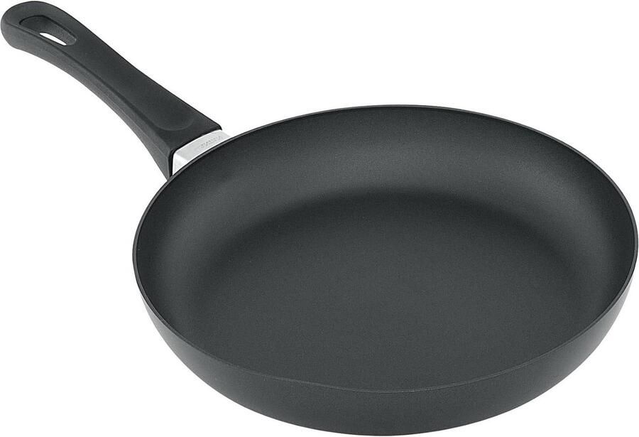 Koekenpan met steel Vlees en vis bakken Krasbestendig oppervlak 26 cm Zwart