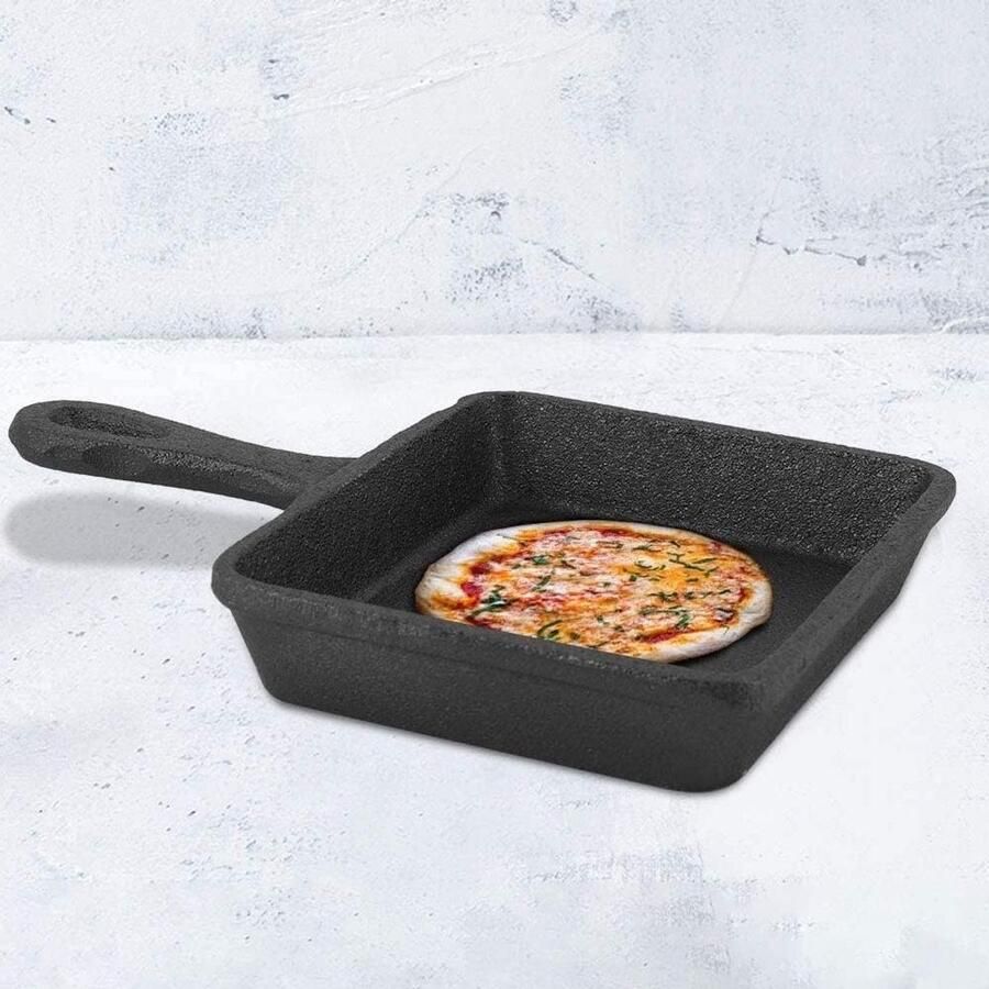 Koekenpan Mini Omeletpan Koekenpan Ontbijt Bakken Anti-aanbaklaag 12.5 cm Zwart