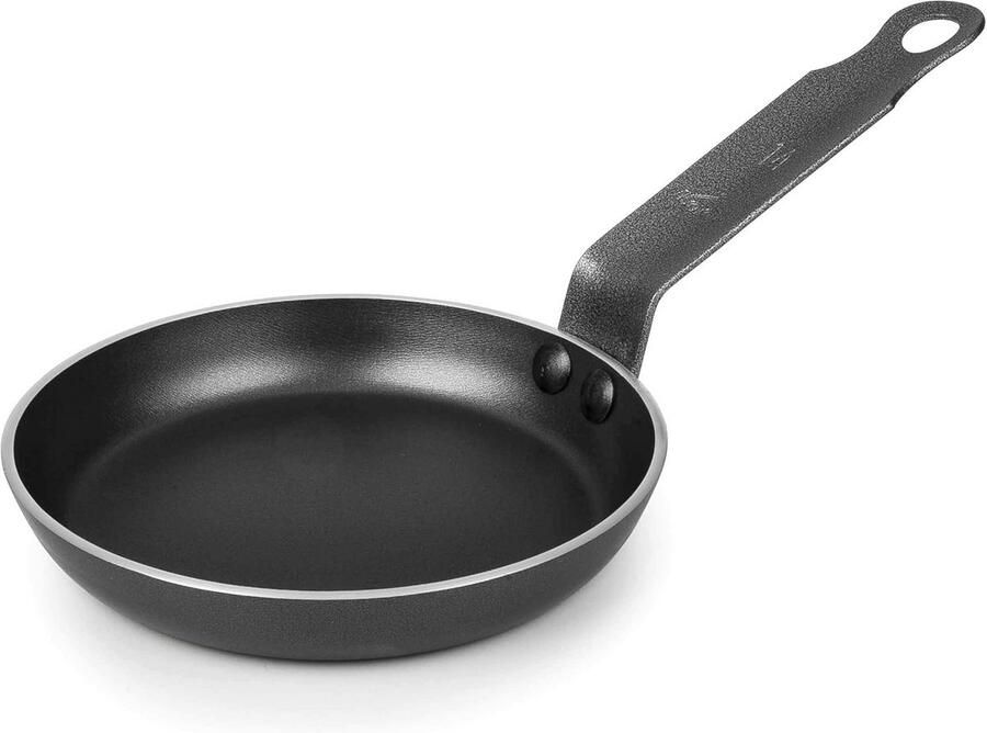 Koekenpan Mini Pan Kleine Gerechten Bakken Duurzame Anti-aanbaklaag 12 cm Zwart