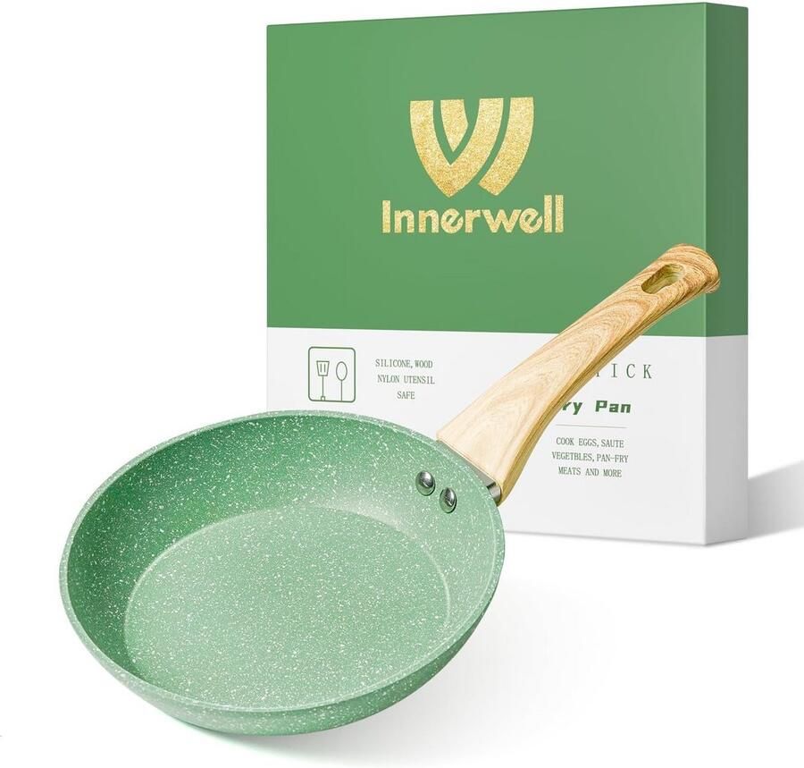 Koekenpan Moeiteloos koken Granieten antiaanbaklaag 20 cm Mintgroen