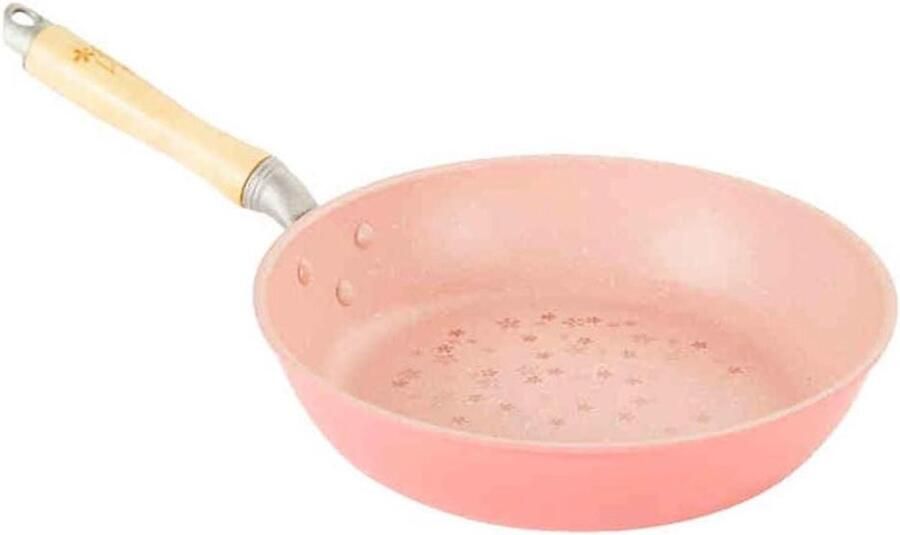Koekenpan Non-stick Koekenpan met anti-aanbaklaag Koken en Bakken Snel en gelijkmatig verwarmen 26 cm Roze