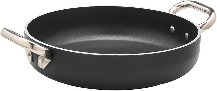 Koekenpan Omelet pan Lekker Koken Hoogwaardig aluminium 20 cm Zwart