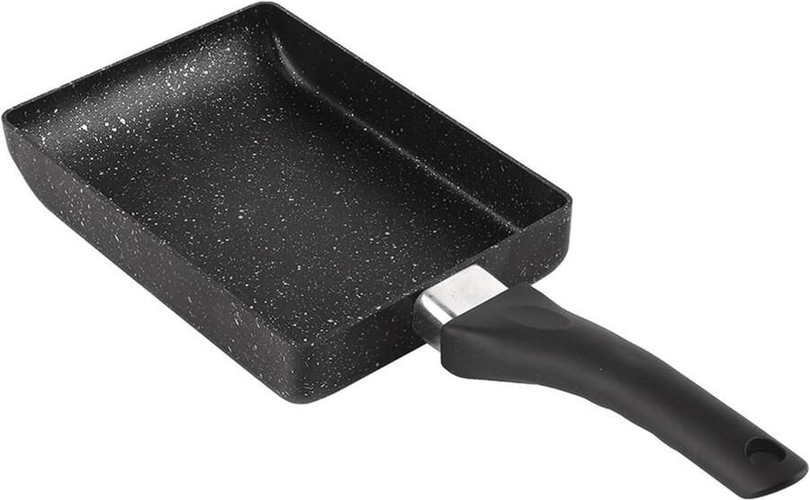 Koekenpan Omelet Tamagoyaki pan Eierpan Ontbijt Koken Rechthoekige Vorm 135 x 185 cm Zwart