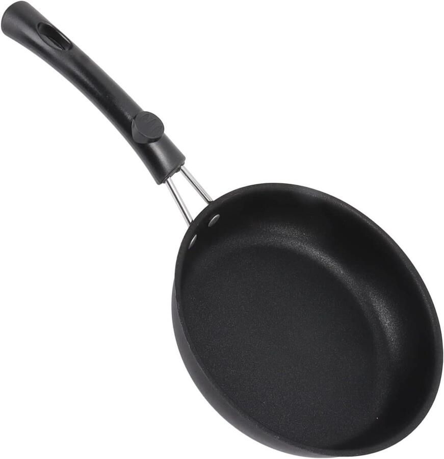 Koekenpan Omeletpan eierpan Thuis koken Gelijkmatige warmteverdeling 16 cm Zwart