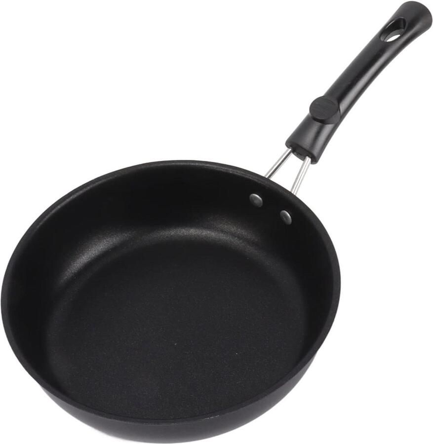 Koekenpan Omeletpan Koekepan Ontbijt Maken Non-stick Coating 18 cm Zwart