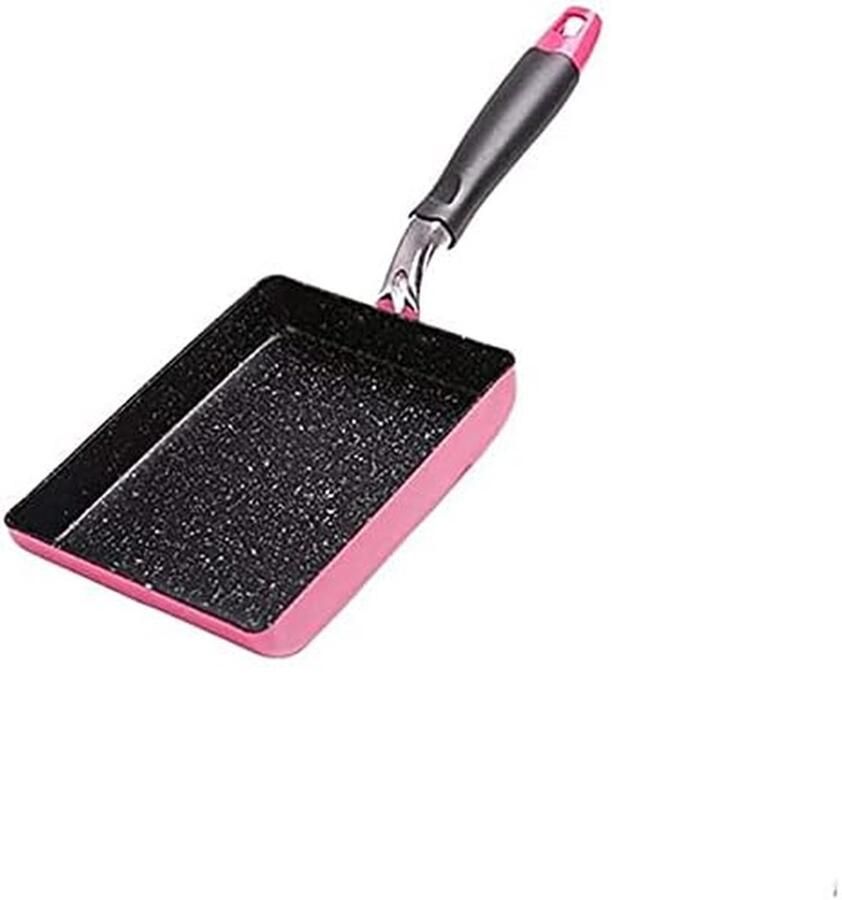 Koekenpan Omeletpan Ontbijt Maken Antiaanbaklaag 13x18 cm Rose Black