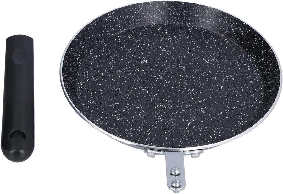Koekenpan Omeletpan Pannenkoekenpan Dagelijks Koken Steencoating Anti-aanbak 18 cm Diameter Zwart