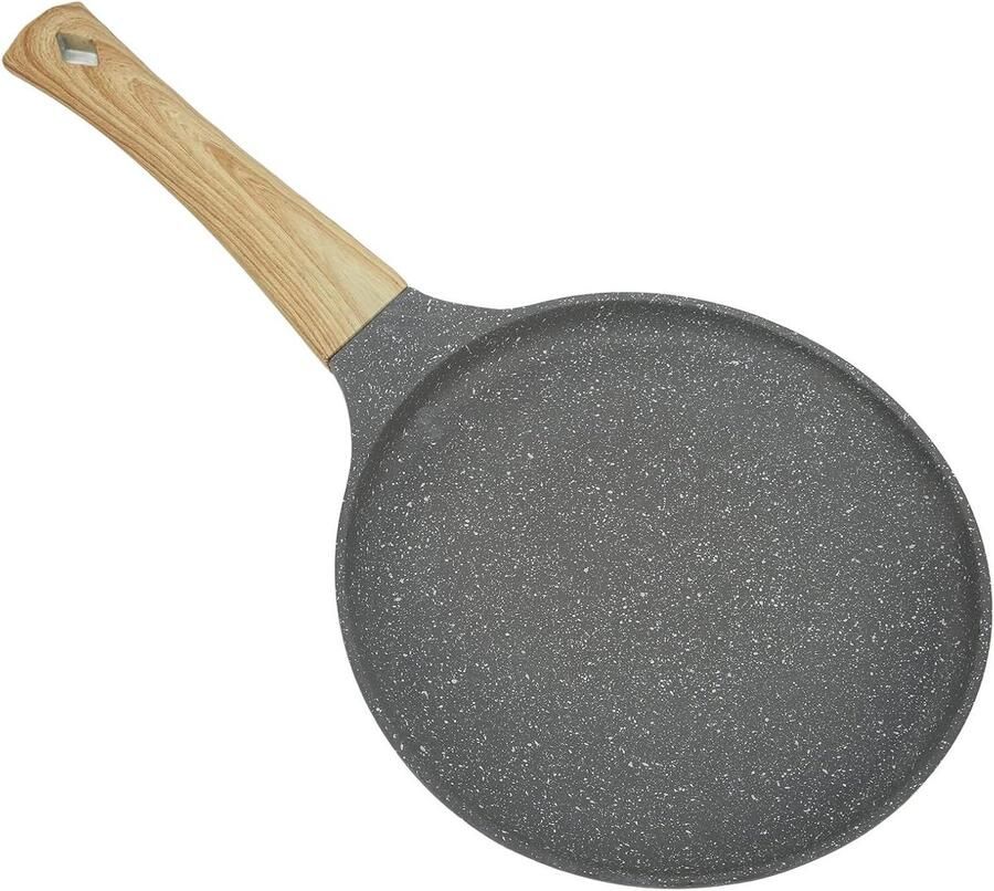 Koekenpan Omeletpan Pannenkoekenpan Ontbijt Maken Antiaanbaklaag 28 cm Grijs