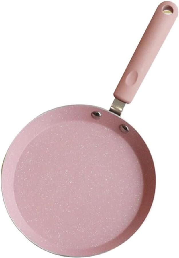 Koekenpan Omeletpan Pannetje Ontbijt Maken Antiaanbaklaag 15 cm Roze
