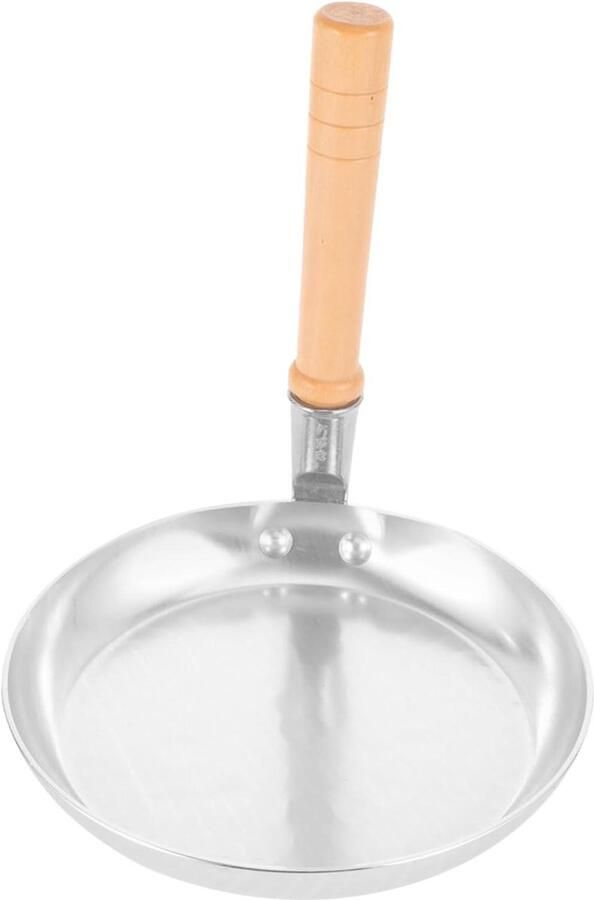 Koekenpan Omeletten Pan Japanse Stijl Pan Ontbijt Maken Antiaanbak Kookoppervlak 18.5 cm Diameter Zilver - Foto 1