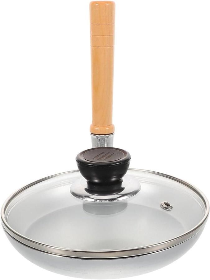 Koekenpan Ontbijtpan Omeletpan Ontbijt Maken Speciaal Ontwerp 18.5 cm Zilver