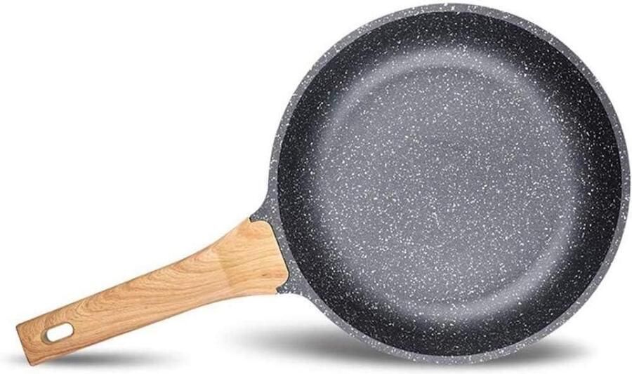 Koekenpan Pan Dagelijks Koken Gelijkmatige Warmte 30cm Zwart