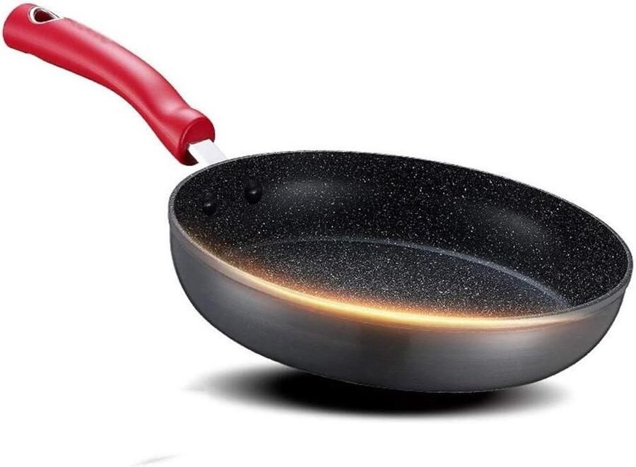 Koekenpan pan Lekker koken Gelijkmatige warmteverdeling 28 cm Zwart