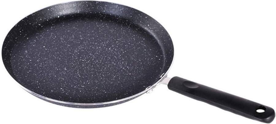 Koekenpan Pannenkoek Pan Klassieke Gerechten Gelijkmatige Warmteverdeling 26 cm Zwart