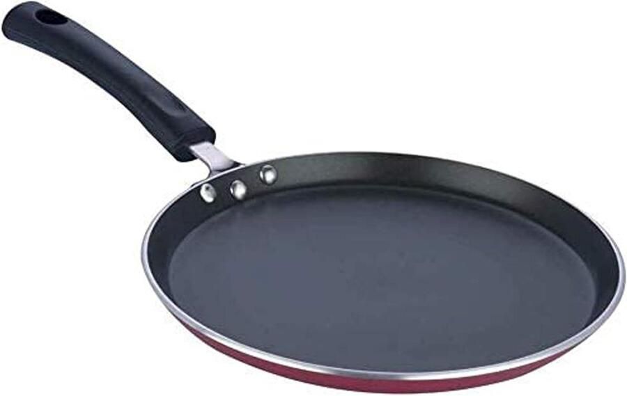 Koekenpan Pannenkoek Pan Ontbijt Maken Antiaanbaklaag 28 cm Zilver