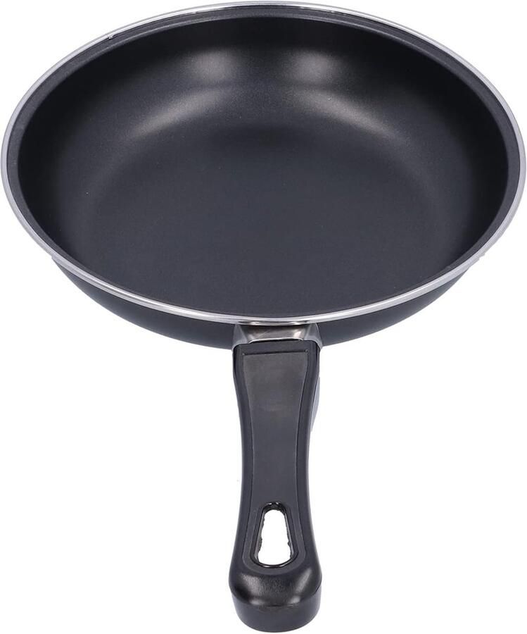 Koekenpan Pannenkoekenpan Braadpan Thuisgebruik Keuken Antiaanbaklaag Gelijkmatige warmte 20CM Zwart