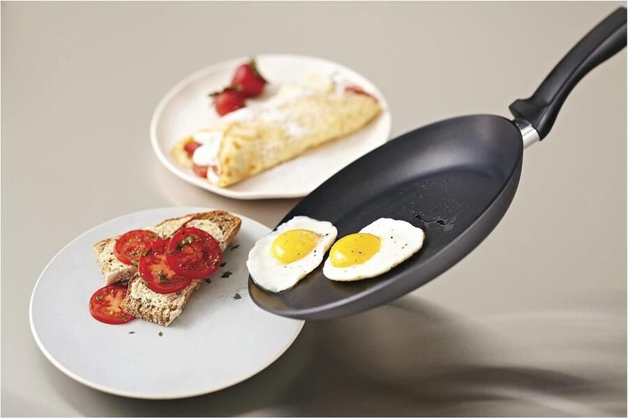 Koekenpan Pannenkoekenpan Crepes Bakken Unieke Vorm 25 cm Aluminium