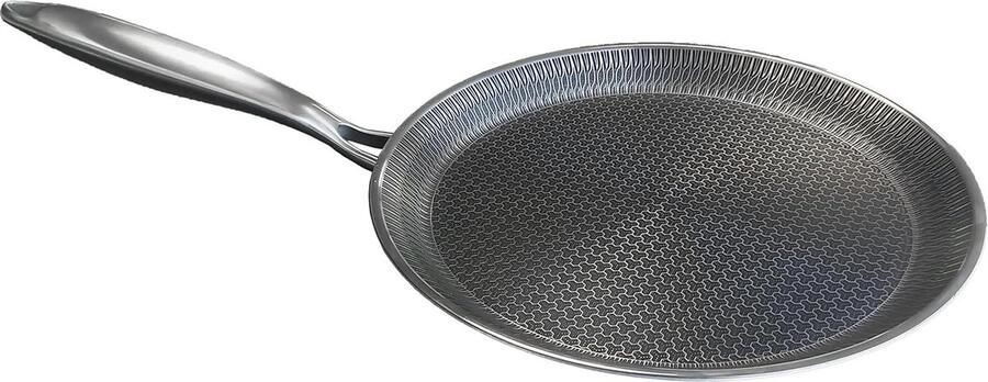 Koekenpan Pannenkoekenpan Gezond Bakken Krasbestendige Coating 26 cm Zwart