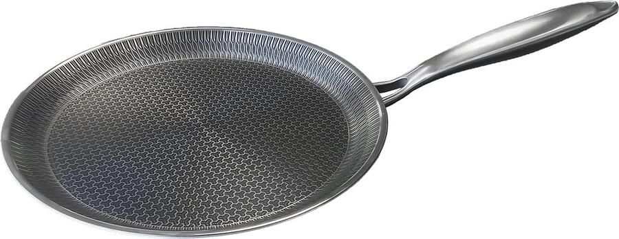 Koekenpan Pannenkoekenpan Gezond Koken Krasbestendige Coating 26 cm Zwart