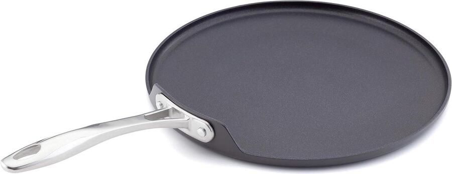 Koekenpan Pannenkoekenpan Koken Roestvrij Staal 30 cm Zilver