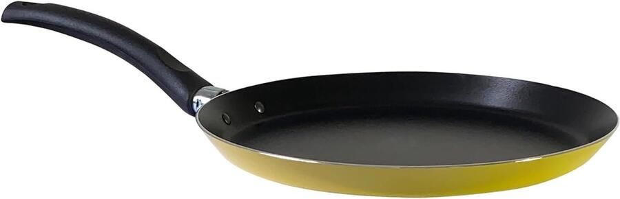 Koekenpan Pannenkoekenpan Lekker Bakken Antiaanbaklaag 25 cm Geel