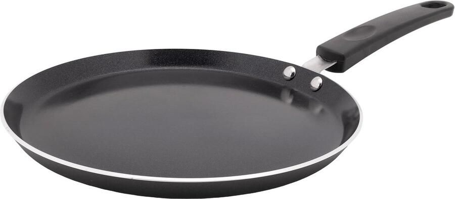 Koekenpan Pannenkoekenpan Lekker Bakken Antiaanbaklaag 25 cm Zwart