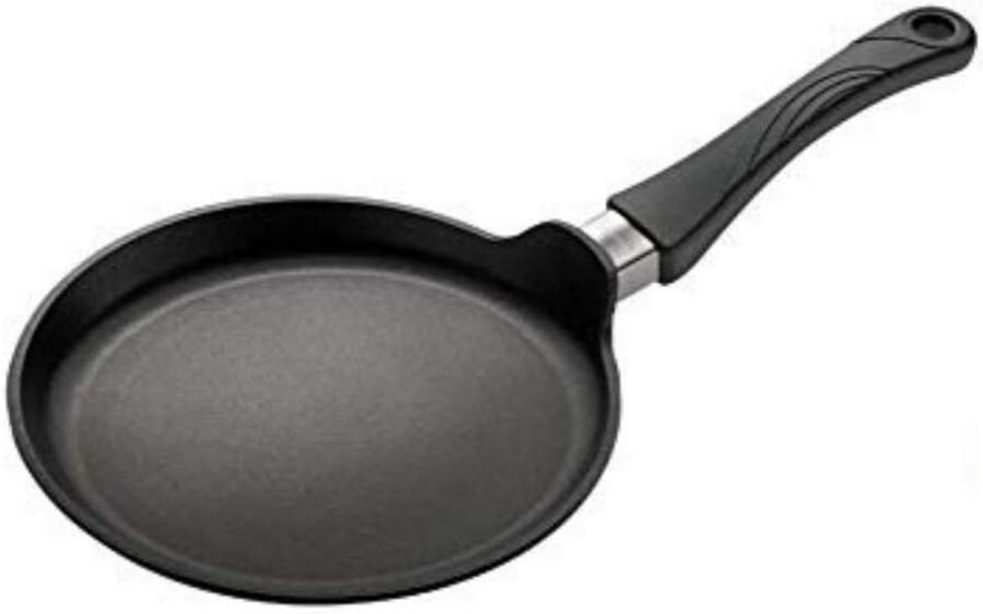 Koekenpan Pannenkoekenpan Lekker Bakken Handgegoten Aluminium 28 cm Zwart