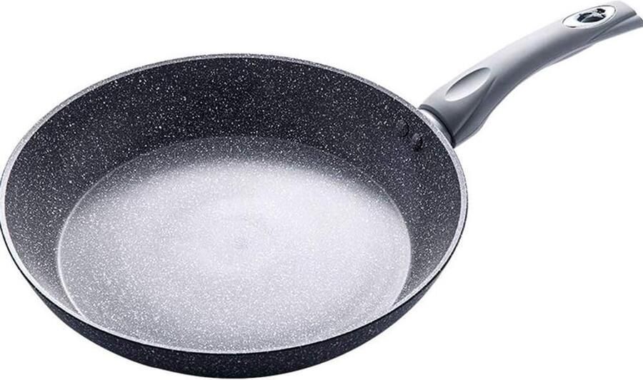 Koekenpan Pannenkoekenpan Omeletpan Koken en Bakken Non-stick Steencoating 20 cm Grijs