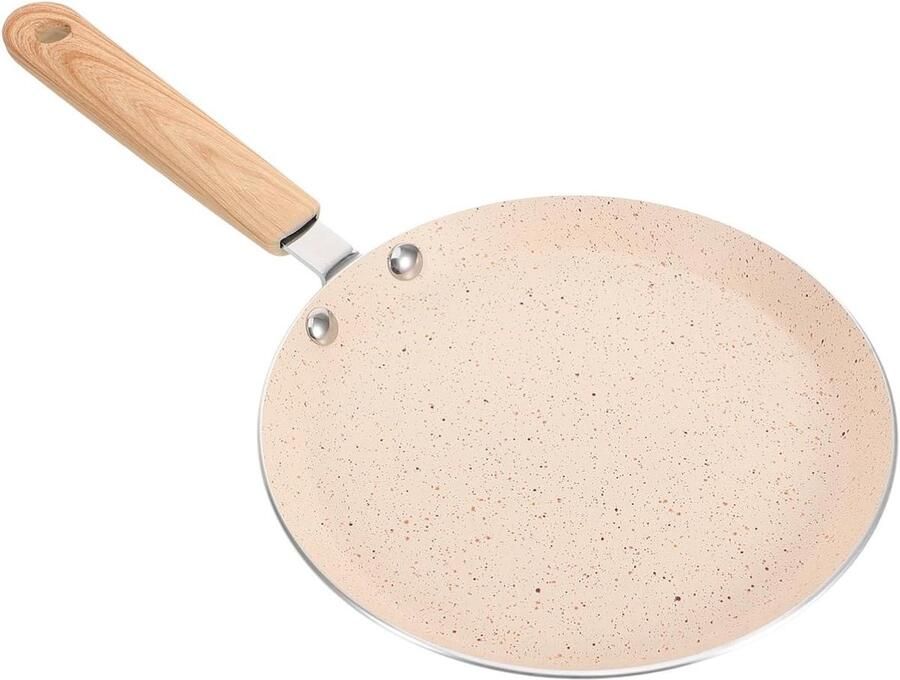 Koekenpan Pannenkoekenpan Omeletpan Ontbijt Bakken Anti-aanbaklaag 33.70X18.00X2.00CM Khaki