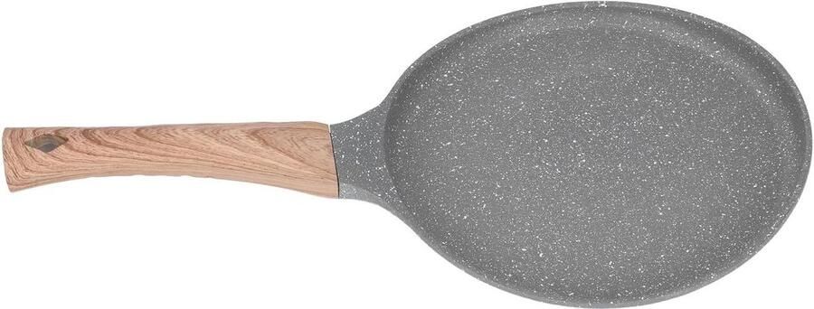 Koekenpan Pannenkoekenpan Omeletpan Ontbijt Koken Magnetische Bodem Diameter 28 cm Zwart