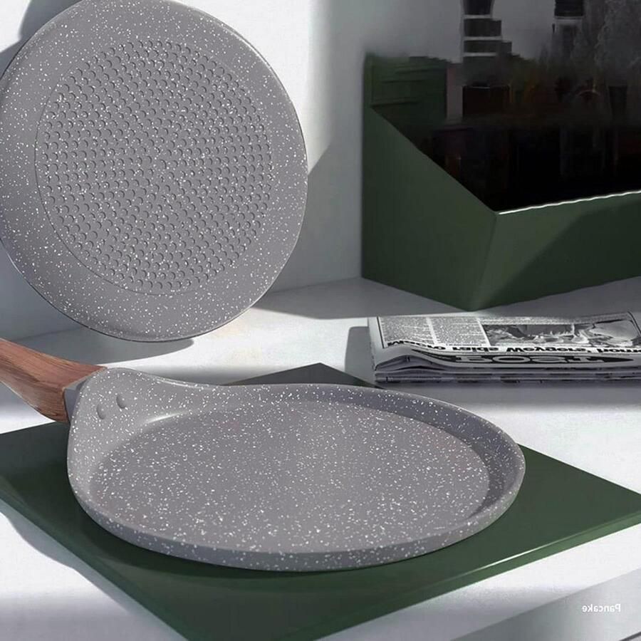 Koekenpan Pannenkoekenpan Ontbijt Maken Anti-aanbaklaag 23 cm Grijs