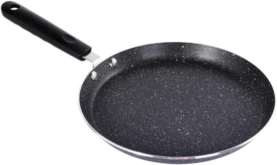 Koekenpan Pannenkoekenpan Ontbijt Maken Antiaanbaklaag 34 cm Zwart