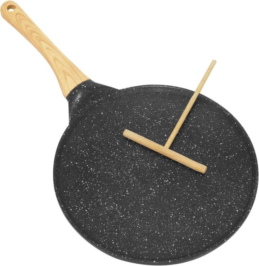 Koekenpan Pannenkoekenpan Ontbijt Maken Antiaanbaklaag N.v.t. Zwart