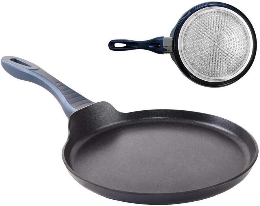 Koekenpan Pannenkoekenpan Pannenkoeken Bakken Diamant Coating 26 cm Zwart