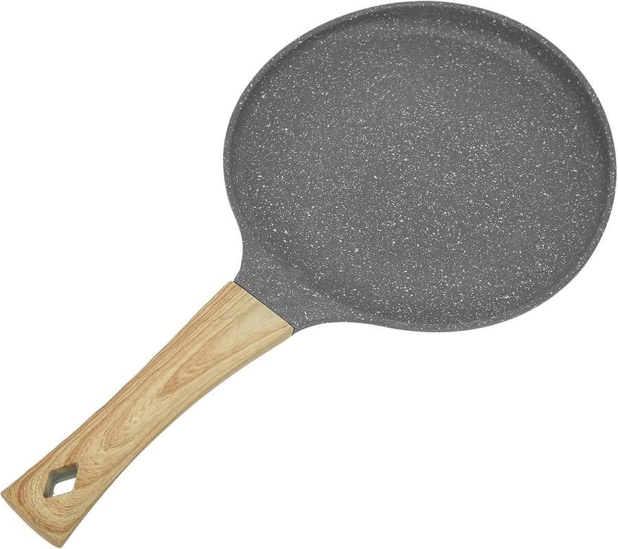 Koekenpan Pannenkoekpan Ontbijt Maken Antiaanbaklaag 20 cm Zwart