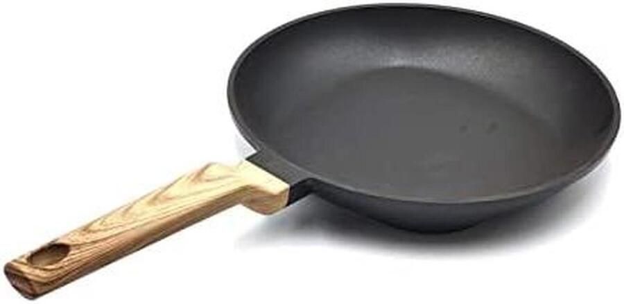 Koekenpan Plat Koopgerei Keuken Dagelijks Koken Samengestelde Bodem 28 cm Zwart