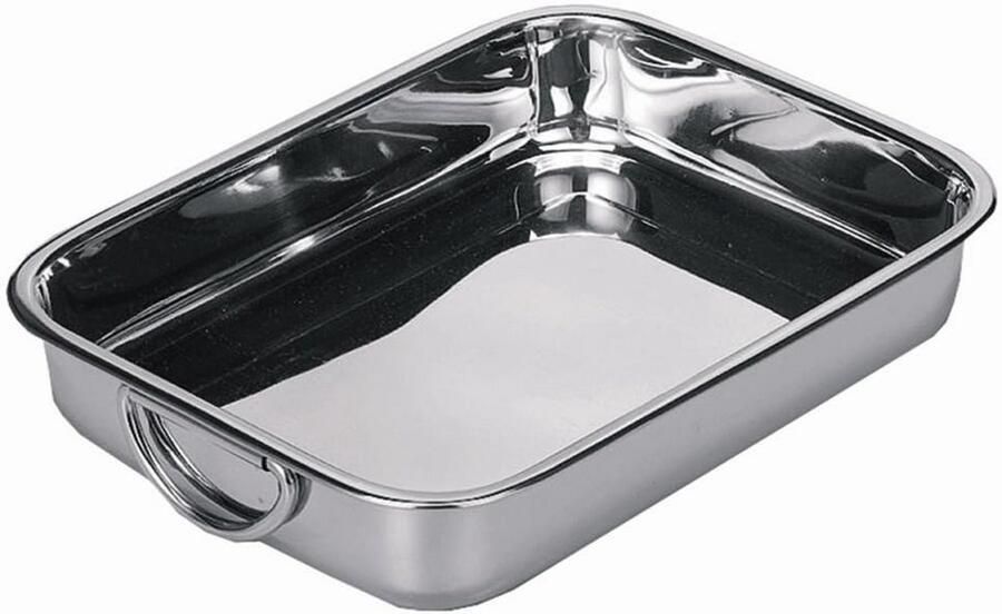 Koekenpan Roerbakpan Koken en braden Roestvrij staal 30 cm Zilver