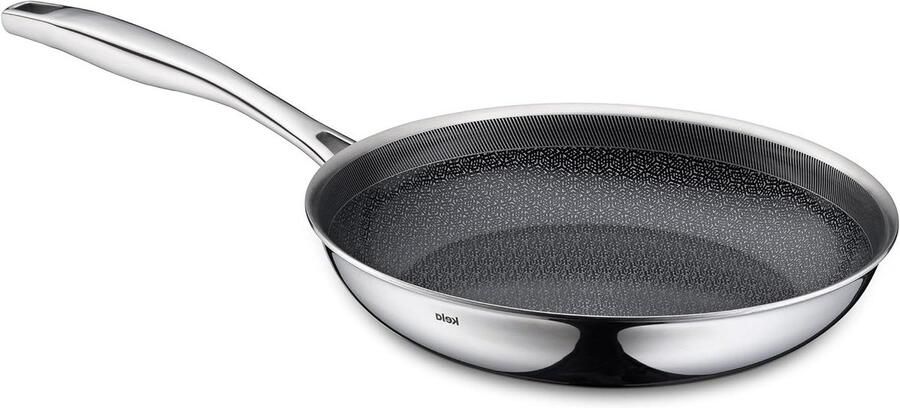 Koekenpan Roestvrij Staal Dagelijks Koken Honingraat Structuur 24 cm Zilver