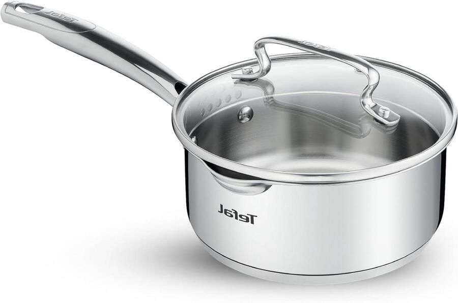 Koekenpan Roestvrij Staal Koekenpan Koken en Bakken Duurzaam Materiaal 0.2 Liter Zilver
