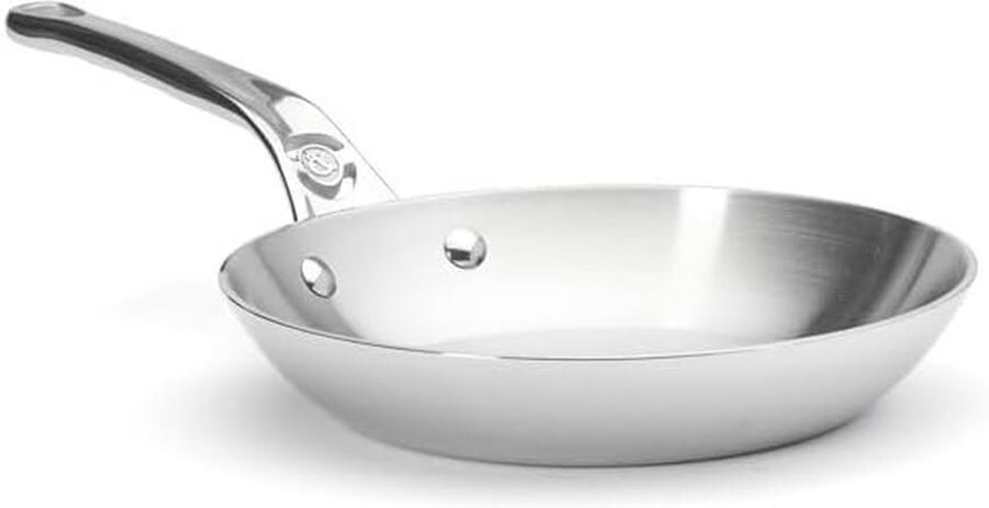 Koekenpan Roestvrij Staal Koekenpan Zilver Koken en Bakken Lyonnaise Snijrand 20 cm Zilver