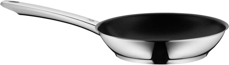 Koekenpan Roestvrijstaal Koken en Bakken TransTherm Bodem 20 cm Zilver