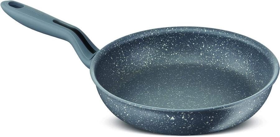 Koekenpan Rond Koekenpan Gezond Bakken Meteorite Minerale Antiaanbaklaag Ø 26 cm Grijs
