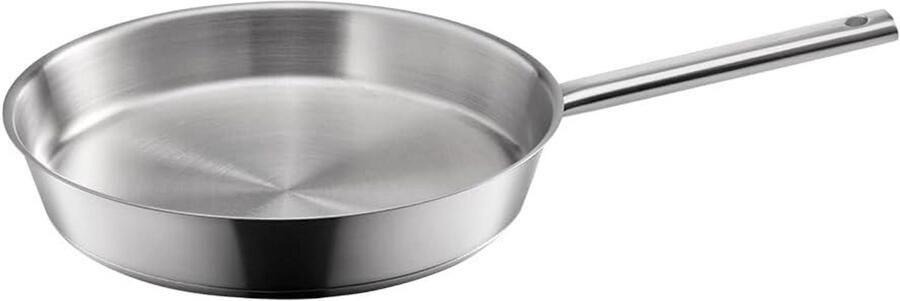 Koekenpan RVS 28 cm Geschikt voor Alle Warmtebronnen Inclusief Inductie