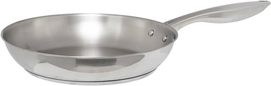 Koekenpan RVS 28 cm Geschikt voor Alle Warmtebronnen Zelfs Inductie